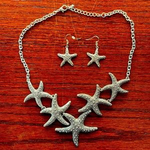 Starfish Necklace and Earring Set